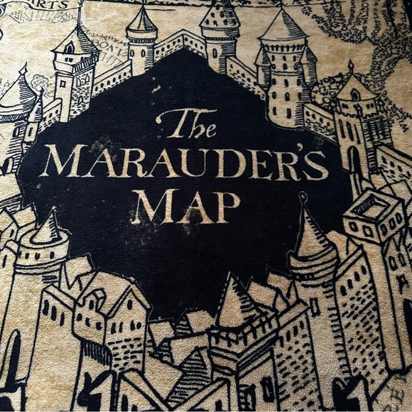Harry Potter‎  Marauder's Map Blanket “ I solemnly swear I am up to no good” - Picture 2 of 6